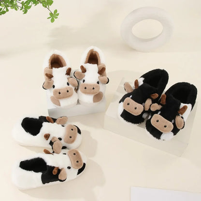 Daisy & Ned™ Soft-Stitched Cow Slippers
