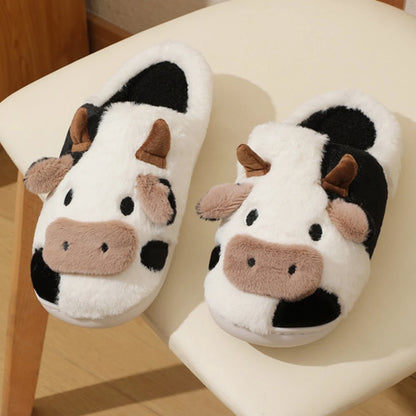 Daisy & Ned™ Soft-Stitched Cow Slippers